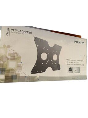 Mount-It! MI-782 VESA Adapter Plate For LCD/LED TVs 32"-55" Black Steel 16.5"x8.